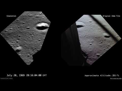 What Armstrong and Aldrin Saw: Simulation vs. Original Film