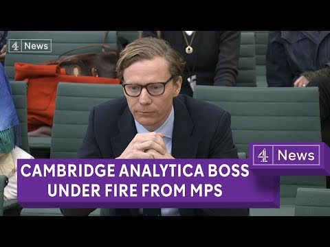 Cambridge Analytica boss under fire from MPs